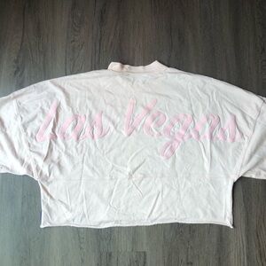 Las Vegas Spirit Jersey Cropped T Shirt Adult Small Baby Pink Tourist Souvenir